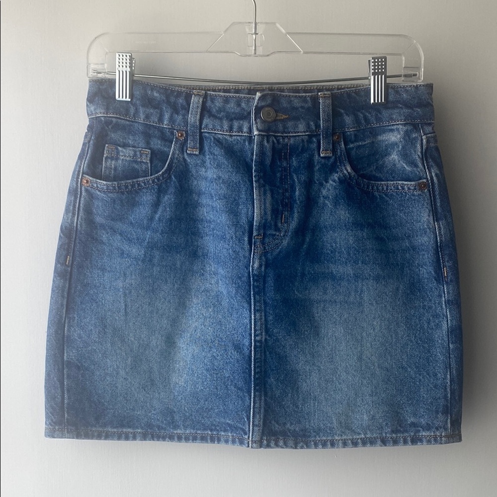 Old Navy Mid-Rise Jean Skirt